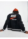 Nike - Trend - Giacca bomber nera con logo sul retro-Nero