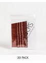 Easilocks - Confezione da 50 mollette marroni per capelli-Nessun colore