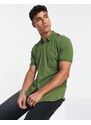 New Look - Camicia kaki attillata in jersey-Verde
