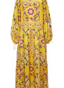 La DoubleJ Treasure Trove gend - Vesta Dress (Placée) Melograno Giallo Placée S 100% Silk