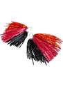 La DoubleJ Jewelry gend - Fringe Earrings Multicolor Rosa/Arancio/Nero One Size 65% Viscose 25% Brass 10% Glass