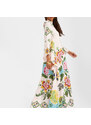 La DoubleJ Dresses gend - Magnifico Dress (Placée) Folk Flowers Azzurro Placée XS 100% Viscose