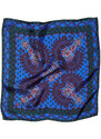 La DoubleJ Foulards & Scarves gend - Folky Hearts Foulard (45X45) Folky Hearts Blue One Size 100%SILK