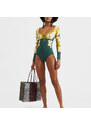 La DoubleJ Swimwear gend - Sunset Suit (Placée) Jasmine Blu Placée S 74% POLYAMMIDE 26% ELASTAN
