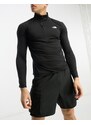 The North Face - Training Flex II - Top nero a maniche lunghe con zip corta-Black