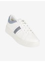Geox D Skyely A Sneakers In Pelle Donna Con Platform Zeppa Blu Taglia 38