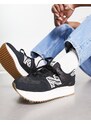 New Balance - 574+ - Sneakers nere con stampa animalier-Black