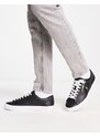 Polo Ralph Lauren - Longwood - Sneakers in pelle nere e bianche con logo con pony-Black