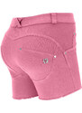 Freddy Shorts WR.UP in denim navetta ecologico fondo sfrangiato e abrasioni