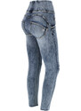 Freddy Jeans push up WR.UP 7/8 superskinny denim effetto marble wash