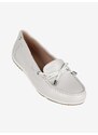 Geox D Vega Moc B Mocassini In Pelle Donna Bianco Taglia 36