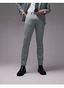 Topman Wedding - Stacker - Pantaloni da abito skinny verde salvia