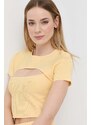 Patrizia Pepe t-shirt donna colore giallo