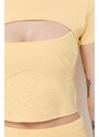 Patrizia Pepe t-shirt donna colore giallo