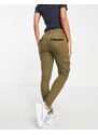 Parisian - Jeans skinny cargo kaki-Verde