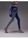 Topshop - Jamie - Jeans color block multicolori-Multicolore