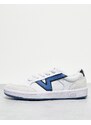 Vans - Lowland - Sneakers bianche con strisce laterali blu-Bianco