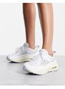 Nike - Air Max Bliss - Sneakers in camoscio bianche e argento-Bianco