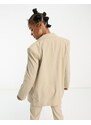 ASOS Tall ASOS DESIGN Tall - Mix & Match - Blazer da abito boyfriend slim colore neutro