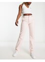 Monki - Jeans workwear dritti rosa