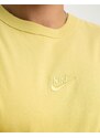 Nike - Maglietta a maniche lunghe premium pesante color oro-Giallo