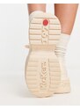 Kickers - Kade Lo - Sneakers basse in pelle beige con suola platform-Neutro