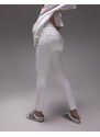 Topshop Maternity - Jamie - Jeans bianchi con fascia per il pancione-Bianco