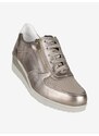 Walk Dream Sneakers In Pelle Donna Con Zeppa Marrone Taglia 36