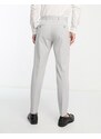 Selected Homme - Pantaloni da abito slim grigio chiaro
