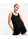ASOS Maternity ASOS DESIGN Maternity - Mix & Match - Pantaloncini del pigiama in cotone nero