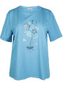 H20 T-shirt Donna Con Stampa Taglie Forti Blu Taglia Unica