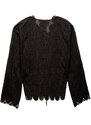 La DoubleJ Shirts & Tops gend - Double Dutch Jacket Embroidered Begonia Nero L 88%Cotton 12%Polyamide