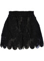 La DoubleJ Shorts & Pants gend - Pull-Up Shorts Embroidered Begonia Nero L 88%Cotton 12%Polyamide