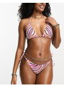 Billabong - Sol Searcher - Slip bikini con laccetti laterali e righe multicolore