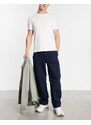 Selected Homme - Pantaloni ampi blu navy in coordinato