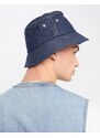 Ben Sherman - Cappello da pescatore in denim indaco con logo-Blu navy