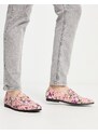 Truffle Collection - Pantofole stile mocassini con morsetto e stampa floreale-Multicolore
