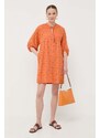 Marella vestito in cotone colore arancione