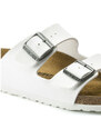 Birkenstock Arizona Birko-Flor White Regular Fit Donne - Sandali Birkenstock - Bianco - 0552681-7.5