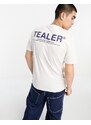 Tealer - T-shirt bianca con logo-Bianco