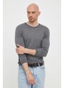 BOSS maglione in lana uomo colore grigio