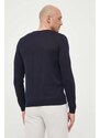 BOSS maglione in lana uomo colore blu navy