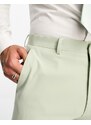 ASOS DESIGN - Pantaloni da abito super skinny verde salvia