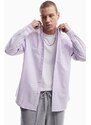 ASOS DESIGN - Camicia Oxford oversize lilla tinta in filo anni '90-Viola