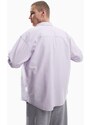 ASOS DESIGN - Camicia Oxford oversize lilla tinta in filo anni '90-Viola
