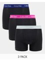 Calvin Klein - Modern Cotton - Confezione da 3 paia di boxer aderenti elasticizzati neri-Nero