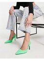 Glamorous - Scarpe con tacco e con cinturino posteriore verdi-Verde