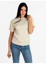 Napapijri S Nina T-shirt Donna Manica Corta Con Logo Beige Taglia M