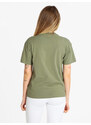 Napapijri S Box W Ss T-shirt Donna Manica Corta Con Scritta Verde Taglia Xl