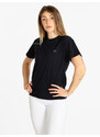 Napapijri S Nina T-shirt Donna Manica Corta Con Logo Blu Taglia Xl